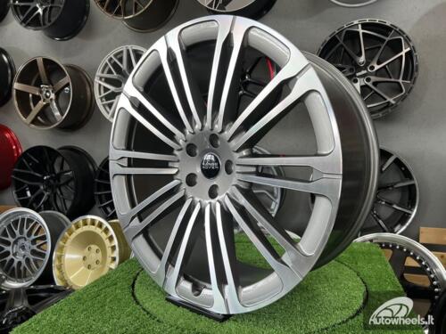 Ratlankis New Land Ranger Rover 10-Split Spoke 1075 style 23X9.5J 5X120 ET42.5 72.6 Grey polished