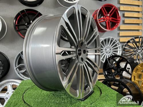 Ratlankis New Land Ranger Rover 10-Split Spoke 1075 style 23X9.5J 5X120 ET42.5 72.6 Grey polished