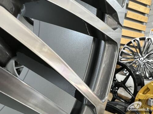 Ratlankis New Land Ranger Rover 10-Split Spoke 1075 style 23X9.5J 5X120 ET42.5 72.6 Grey polished