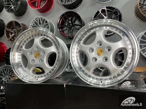 Ratlankis Porsche 964 Turbo speedline style 18X8J 5X130 ET50 71.56 Silver with lip machined