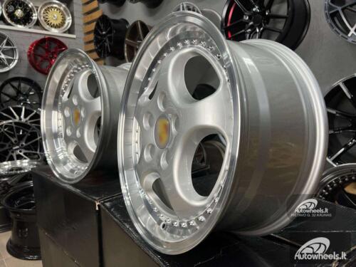 Ratlankis Porsche 964 Turbo speedline style 18X8J 5X130 ET50 71.56 Silver with lip machined