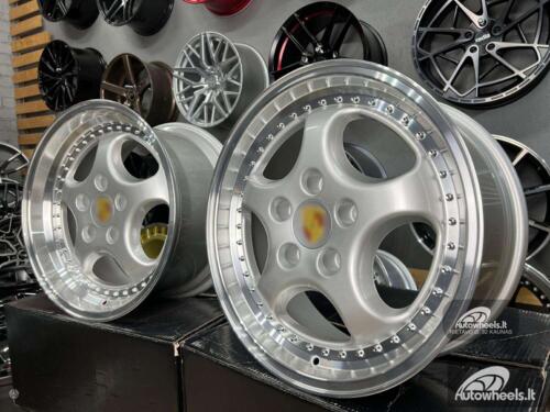 Ratlankis Porsche 964 Turbo speedline style 18X8J 5X130 ET50 71.56 Silver with lip machined