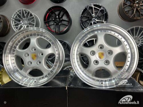 Ratlankis Porsche 964 Turbo speedline style 18X8J 5X130 ET50 71.56 Silver with lip machined