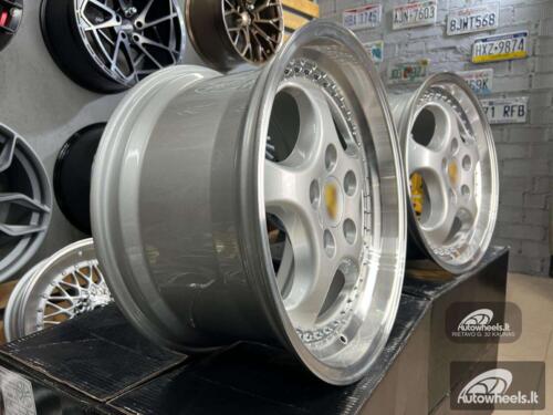 Ratlankis Porsche 964 Turbo speedline style 18X8J 5X130 ET50 71.56 Silver with lip machined