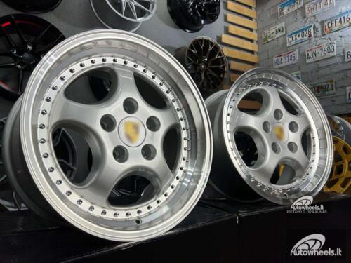 Ratlankis Porsche 964 Turbo speedline style 18X8J 5X130 ET50 71.56 Silver with lip machined