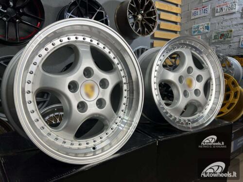 Ratlankis Porsche 964 Turbo speedline style 18X8J 5X130 ET50 71.56 Silver with lip machined