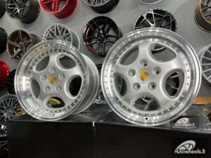 Ratlankis Porsche 964 Turbo speedline style 18X8J 5X130 ET50 71.56 Silver with lip machined