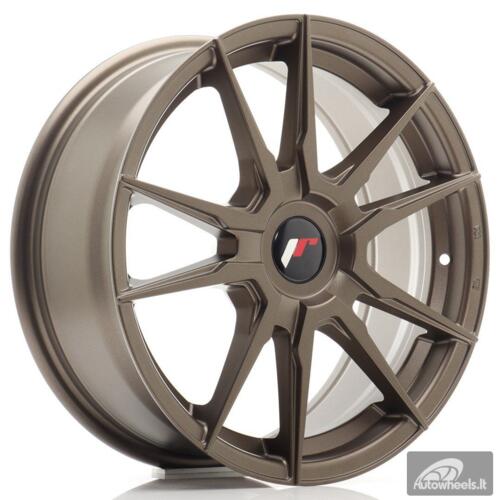 JR Wheels JR21 17x7 ET25-40 Blank Matt Bronze