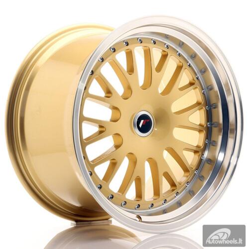 JR Wheels JR10 19x11 ET15-30 Blank Gold w/Machined Lip