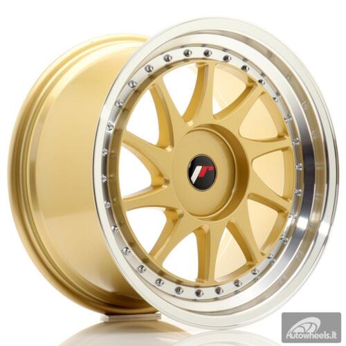 JR Wheels JR26 18x9,5 ET20-40 BLANK Gold w/Machined Lip