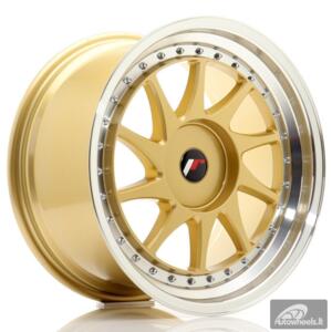 JR Wheels JR26 18x9,5 ET20-40 BLANK Gold w/Machined Lip