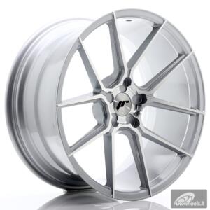 JR Wheels JR30 20x10 ET20-40 5H BLANK Silver Machined Face