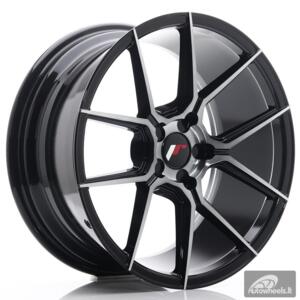 JR Wheels JR30 18x8,5 ET20-40 5H BLANK Black Brushed w/Tinted Face