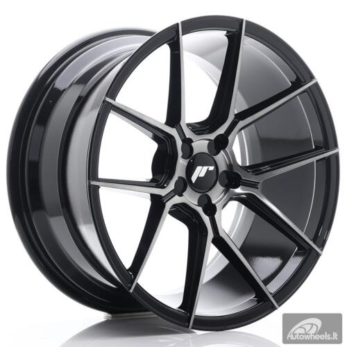 JR Wheels JR30 19x9,5 ET20-40 5H BLANK Black Brushed w/Tinted Face