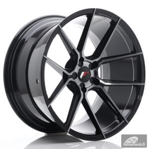 JR Wheels JR30 20x11 ET20-30 5H BLANK Black Brushed w/Tinted Face