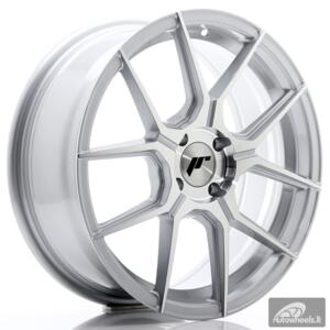 JR Wheels JR30 17x7 ET40 4x100 Silver Machined Face