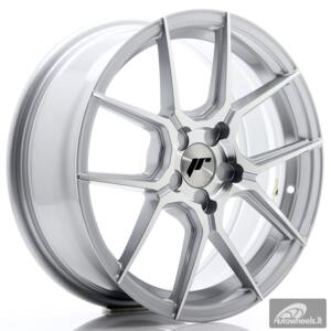 JR Wheels JR30 17x7 ET20-40 5H BLANK Silver Machined Face