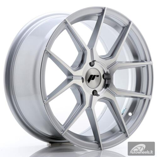 JR Wheels JR30 17x8 ET40 4x100 Silver Machined Face