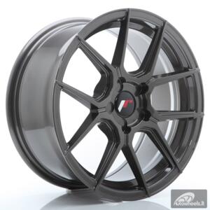 JR Wheels JR30 17x8 ET20-40 5H BLANK Hyper Gray