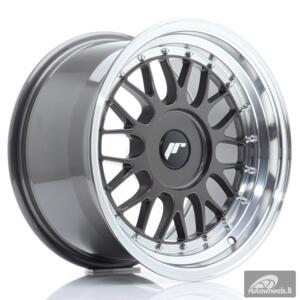 JR Wheels JR23 16x9 ET20-35 BLANK Hyper Gray w/Machined Lip