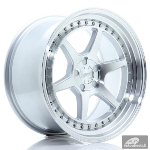 JR Wheels JR43 18x9,5 ET15-35 5H BLANK Silver w/Machined Face