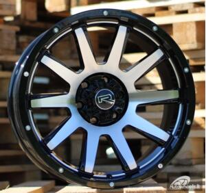 Ratlankis R17x9  6X139.7  ET  0  110.1  A1302  Black Polished (MB)  For 4X4  (P2)