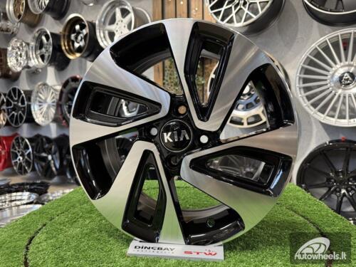 Ratlankis R16x6  4X100  ET  43  54.1  A422  Black Polished (MB)  For KIA  (P2)