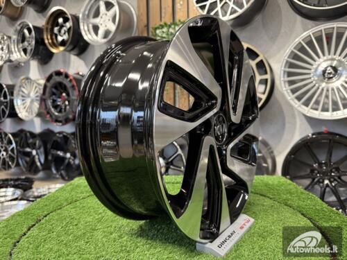 Ratlankis R16x6  4X100  ET  43  54.1  A422  Black Polished (MB)  For KIA  (P2)