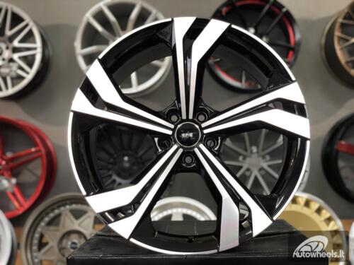 Ratlankis R20x8.5  5X112  ET  36  66.5  B5873  Black Polished (MB)  For AUD  (K2)