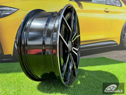 Ratlankis R19x8  5X112  ET  43  66.6  3S1034  Black Polished (MB)  For MER  (K2+K4)  (HYBRID FORGED NEW Model)