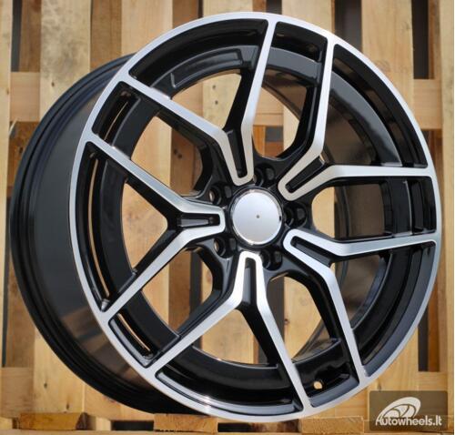Ratlankis R19x8  5X112  ET  43  66.6  3S1034  Black Polished (MB)  For MER  (K2+K4)  (HYBRID FORGED NEW Model)