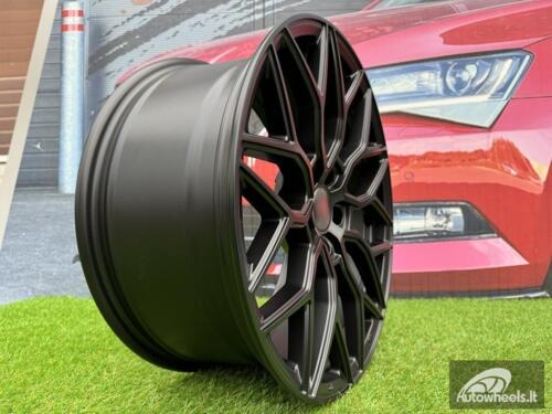 Ratlankis R17x7.5  5X100  ET  40  57.1  B5812  Black Half Matt (BLHM)  For RACIN  (R)  (Style Vossen)