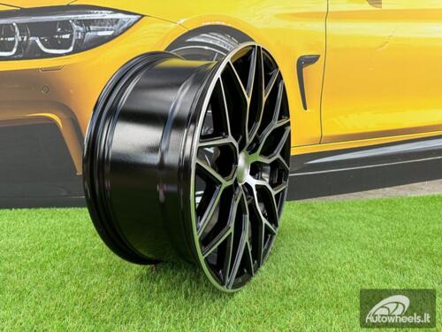 Ratlankis R17x7.5  5X100  ET  40  57.1  B5812  Black Polished (MB)  For RACIN  (K2)  (Style Vossen)