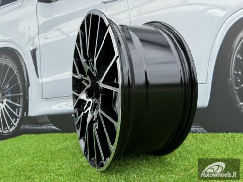 Ratlankis R18x8  5X120  ET  34  72.6  A5479  (BK5441)  Black Polished (MB)  For BMW  (Z7)  (Rear+Front)