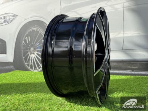 Ratlankis R18x8  6X130  ET  50  84.1  BK474  Black Polished (MB)  For MER  (R)  ((max 1250kg))