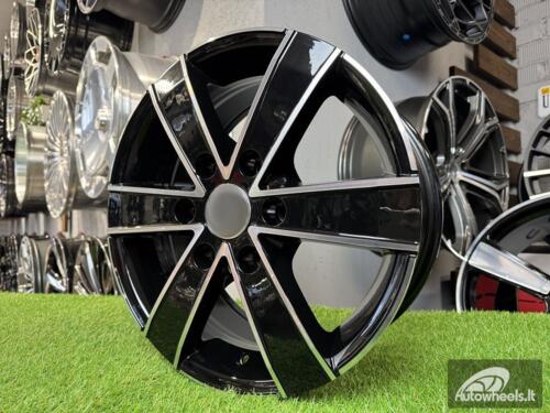Ratlankis R18x8  6X130  ET  50  84.1  BK474  Black Polished (MB)  For MER  (R)  ((max 1250kg))