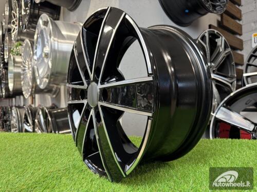Ratlankis R18x8  6X130  ET  50  84.1  BK474  Black Polished (MB)  For MER  (R)  ((max 1250kg))