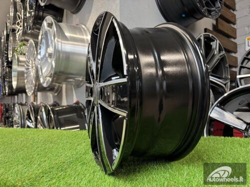 Ratlankis R18x8  6X130  ET  50  84.1  BK474  Black Polished (MB)  For MER  (R)  ((max 1250kg))