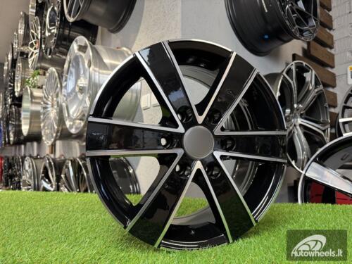 Ratlankis R18x8  6X130  ET  50  84.1  BK474  Black Polished (MB)  For MER  (R)  ((max 1250kg))