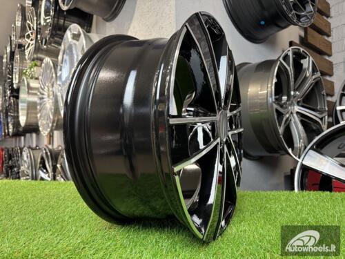 Ratlankis R18x8  6X130  ET  50  84.1  BK474  Black Polished (MB)  For MER  (R)  ((max 1250kg))