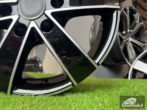 Ratlankis R18x8  6X130  ET  50  84.1  BK474  Black Polished (MB)  For MER  (R)  ((max 1250kg))