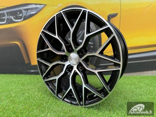 Ratlankis R18x8  5X108  ET  40  67.1  B5812  Black Polished (MB)  For RACIN  (K4)  (Style Vossen)
