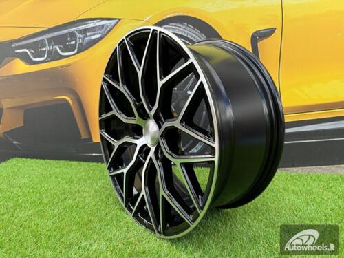 Ratlankis R18x8  5X108  ET  40  67.1  B5812  Black Polished (MB)  For RACIN  (K4)  (Style Vossen)
