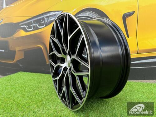 Ratlankis R18x8  5X108  ET  40  67.1  B5812  Black Polished (MB)  For RACIN  (K4)  (Style Vossen)