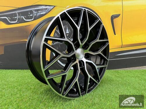Ratlankis R18x8  5X108  ET  40  67.1  B5812  Black Polished (MB)  For RACIN  (K4)  (Style Vossen)