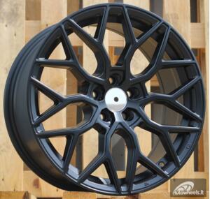 Ratlankis R18x8  5X108  ET  40  67.1  B5812  Black Half Matt (BLHM)  For RACIN  (K2)  (Style Vossen)