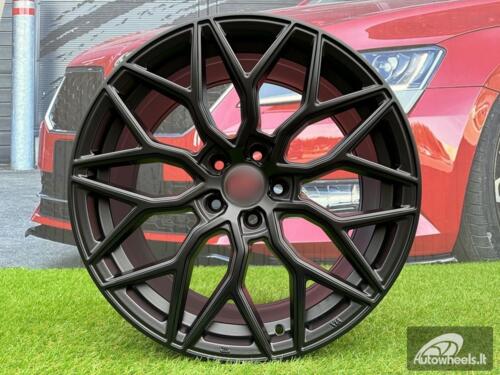 Ratlankis R18x8  5X108  ET  40  67.1  B5812  Black Half Matt (BLHM)  For RACIN  (K4)  (Style Vossen)