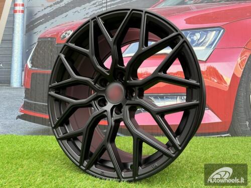 Ratlankis R18x8  5X108  ET  40  67.1  B5812  Black Half Matt (BLHM)  For RACIN  (K4)  (Style Vossen)