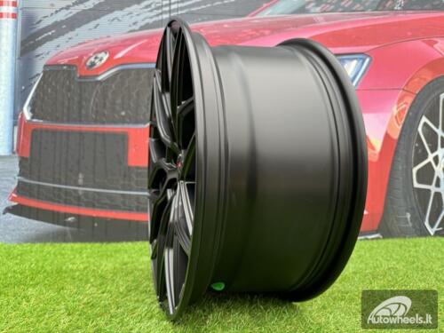 Ratlankis R18x8  5X108  ET  40  67.1  B5812  Black Half Matt (BLHM)  For RACIN  (K4)  (Style Vossen)