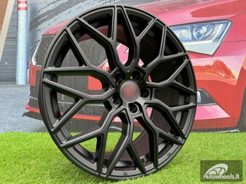 Ratlankis R18x8  5X108  ET  40  67.1  B5812  Black Half Matt (BLHM)  For RACIN  (K4)  (Style Vossen)